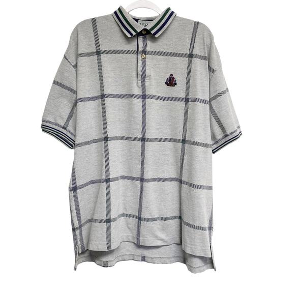 Vintage Izod Mens Size XL Grey Polo Shirt - Picture 1 of 5